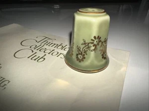 c. 1980s Thimble Collector's Club Eminence Ludwig "Emerald Cascade"  China EXC - Bild 1 von 4