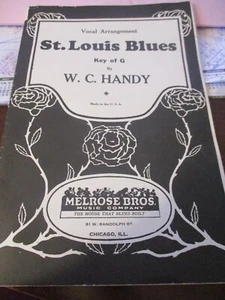 St. Louis Blues Vintage Sheet Music 1928 W.C. Handy FREE SHIPPING! - Picture 1 of 2