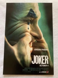 Joker - 11,5""x17"" póster de película promocional original como nuevo 2019 Cinemark Joaquin Phoenix - Imagen 1 de 1