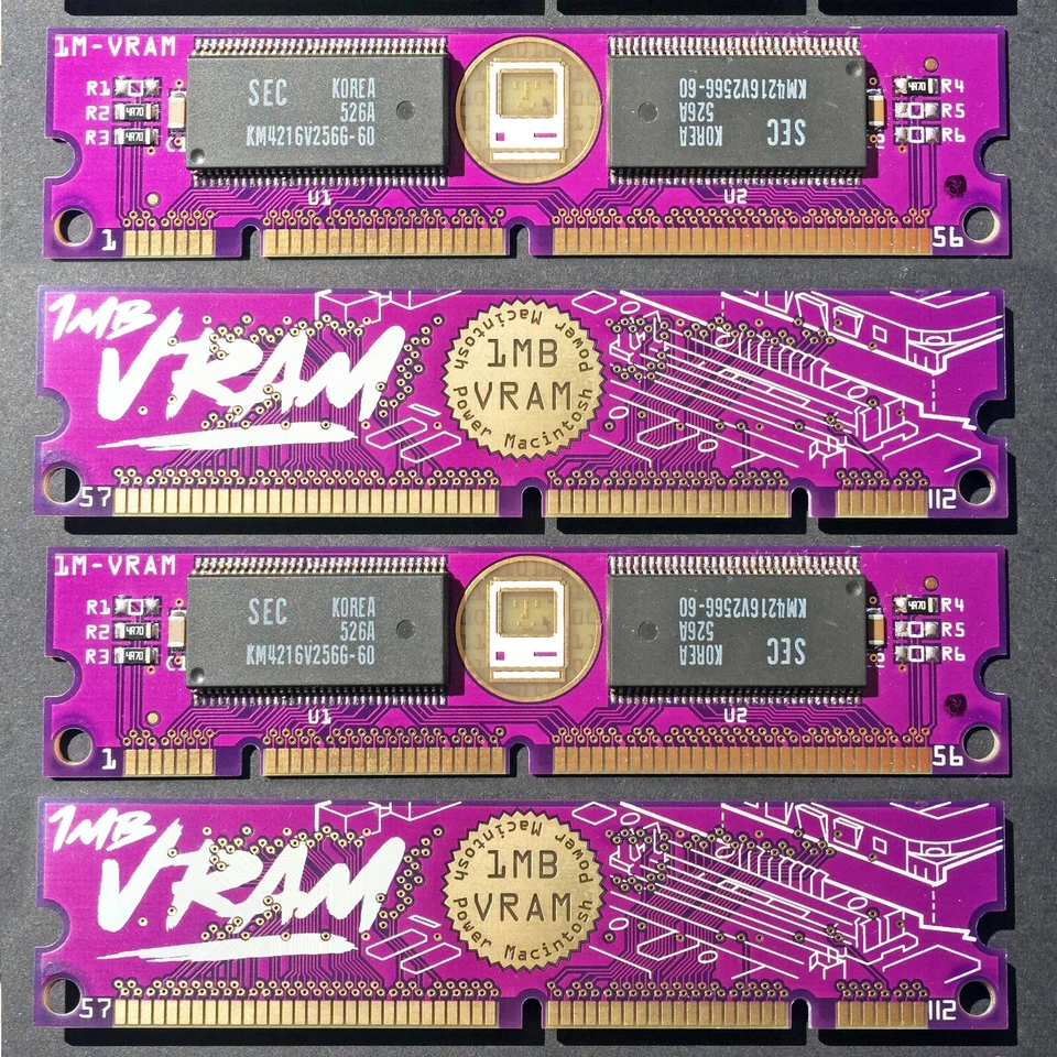 1 pieza PurpleRAM nuevo 112 pines DIMM 1M 60/50ns memoria VRAM Apple PowerMacintosh Foto 1 de 4