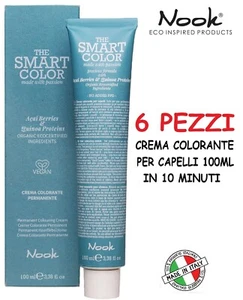 6X COLORE CAPELLI TINTA SMART COLOR 10 MINUTI TINTURA CREMA PROFESSIONALE - Foto 1 di 9