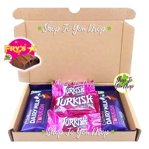 TURKISH DELIGHT 5 BAR FRYS & IRISH CADBURY PERSONALISED GIFT BOX Valentines🎁☘️ - Picture 1 of 12