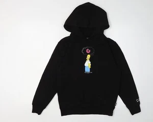 Billabong Boys Black Homer Simpson Hoodie Size 12 - Picture 1 of 12