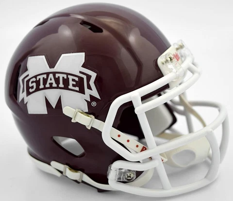 Mississippi State Bulldogs Alternate Mini Speed Replica Helmet [NEW] Desk Office Cover