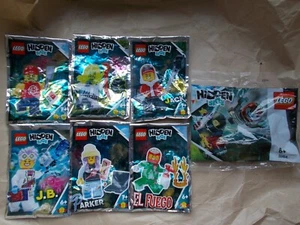 NEW LEGO HIDDEN SIDE MINIFIGURES JACK EL FUEGO J.B. PARKER PIZZA GUY BIKER 30464 - Picture 1 of 12