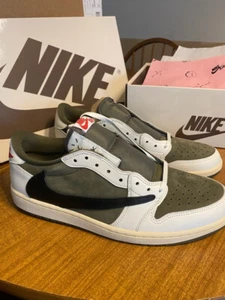 Size 13 - Travis Scott x Air Jordan 1 Retro OG SP Low Reverse Olive Medium - Picture 1 of 4