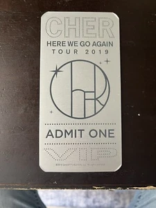 Cher Souviner Aluminum Ticket 3x6” - Picture 1 of 2