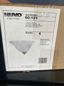 Satco/Nuvo #60-121 Aged Beige Wall Sconce w/ocean Foam Glass -1 light - Picture 1 of 4