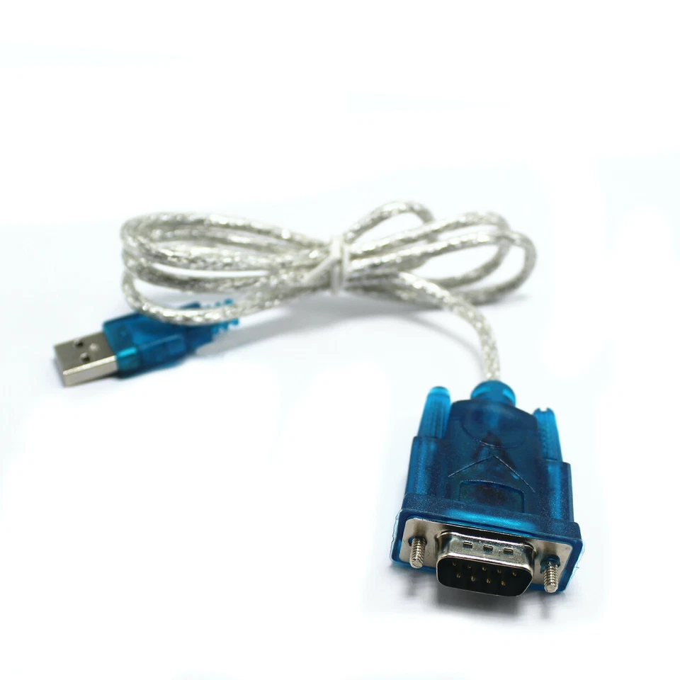 Cable adaptador PDA convertidor serie 3 pies translúcido USB 2.0 a DB9 RS232 Foto 1 de 3