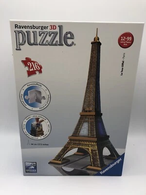 Ravensburger Paris Tour Eiffel 3D Puzzle Plastic Pieces Complete - Image 1 of 4