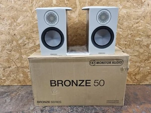 Monitor Audio Bronze 50 Bookshelf Speakers (Urban Grey) 6G PAIR - BOXED FREEPOST - Picture 1 of 21