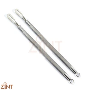 Extractor de comedones para cuidado facial limpiador de poros de acné grano de acné conjunto de 2 - Imagen 1 de 2