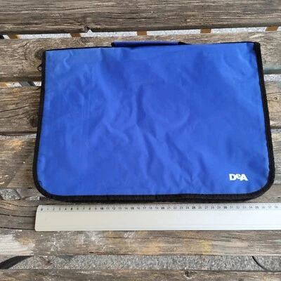 Cartellina porta documenti zip blu De Agostini DeA scuola ufficio cartella fogli