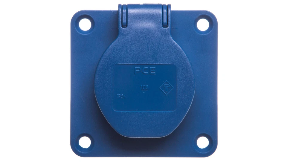 Presa da pannello 10/16A 2P+Z 230V /70x70/ blu 108-7b /T2IT - Immagine 1 di 1