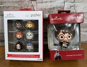 Hallmark “Harry Potter” Christmas Tree 2 Ornaments New In Box - Picture 1 of 14
