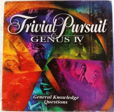 Trivial Pursuit Genus IV General Knowledge Questions 1996 by Parker Brothers - Image 1 of 3
