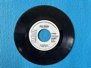 45 RPM PHILIPPINES 7” Vinyl Record NINA SIMONE Poppies / My Sweet Lord Today Is - Picture 1 of 2