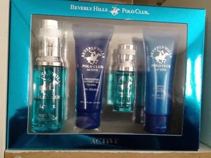 BEVERLY HILLS POLO CLUB ACTIVE GIFT SET PARFUM NATURAL SPRAY, 3.0 FL.OZ  - Picture 1 of 3