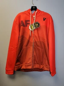 VOLT Cyclewear Hoodie Full Zipper Pockets Red Size Medium - Picture 1 of 8