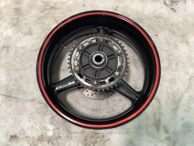 08-16 Honda CBR1000RR CBR 1000 RR Rear Back Wheel Rim Rotor Hub BLACK OEM - Image 1 of 2