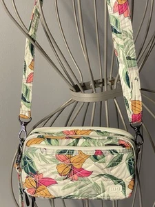Lug Handbag Runabout Lily Sand Crossbody Floral Tropical - Picture 1 of 4