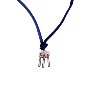 Hermes Collana Vintage in Seta Col. Blu - Picture 1 of 5