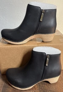 Dansko Lizanne Damen-Clog geölt Pull-Up 2217-021400 schwarz Gr. 37 US 6,5/7 - Bild 1 von 5
