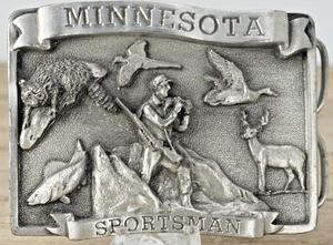 Vintage Limited Edition Belt Buckle Minnesota Sportsman #27 of  2500 petroglyph - Picture 1 of 8