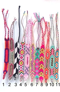 Pulsera de Amistad, Estilo Nepal Pulseras Tejidas Tangser Tobillera Onda Ajustable - Imagen 1 de 10