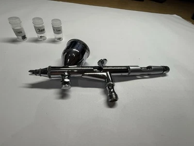 Fengda FE-180 Airbrush with Cup Lids and Spare Tips 0.2 0.3 &0.5mm Airbrush Kit - Image 1 of 4