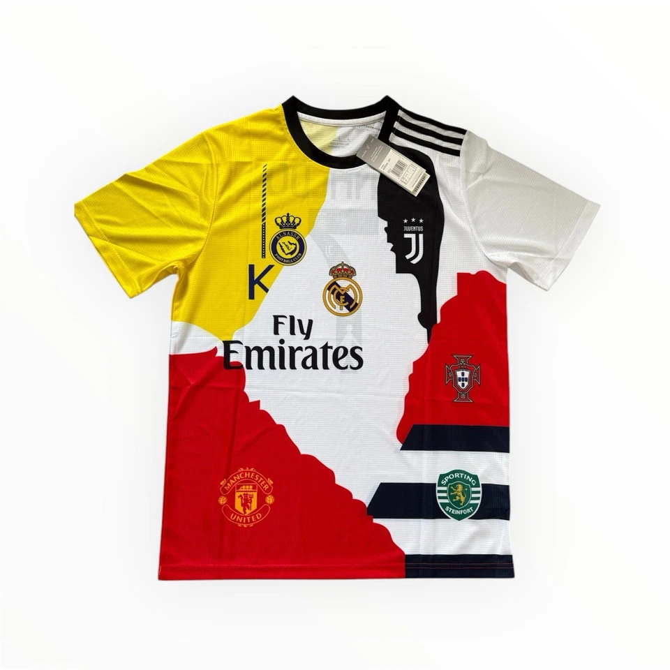 MARKENLOS CR7 Fan Trikot Größe M Mix aus Top-Clubs & Nationalteams – Neu mit Etikett