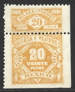 Mexico 1900 HILAZA Y TEJIDOS Revenue Tax to Yarns, fabrics and textiles #HT 52 - Bild 1 von 2