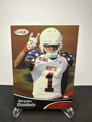 2013 SAGE /199 Marquise Goodwin #SP18 Rookie RC - Image 1 of 2