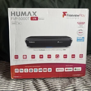 Humax FVP-5000T Freeview Play HD TV Recorder 1TB - Black With Box - Picture 1 of 19