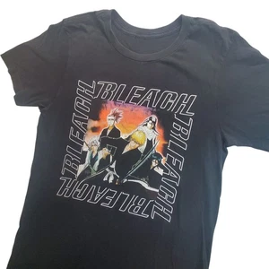 Bleach Anime T Shirt Manga Graphic Tee Black Mens Small Cartoon Short Sleeve - Picture 1 of 5