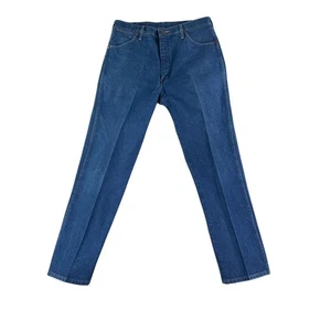 Jeans Wrangler Vintage Uomo 34x32 Blu 13MWZ Pantalone Denim Dritto Western Lavoro - Foto 1 di 8