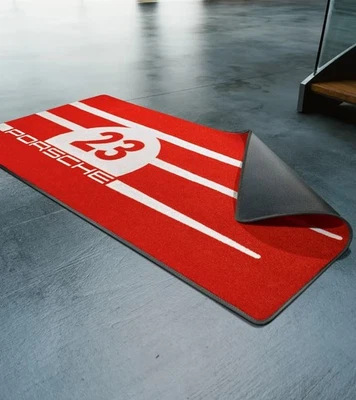 Porsche Garage Mat 917, Velour mat with non-slip rubber underside 70 x 140cm - Image 1 of 3