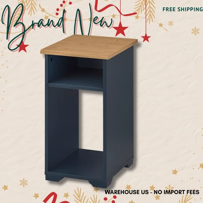 Новый приставной столик IKEA SKRUVBY 15 3/4x12 5/8 дюйма, синий и белый; БЕСПЛАТНАЯ ДОСТАВКА - Изображение 1 из 3