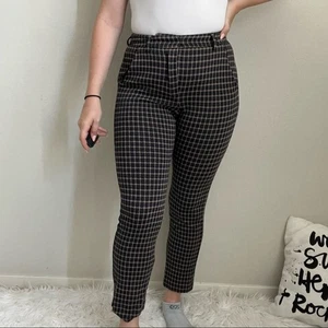 Weekend Max Mara Knöchelhose schwarz und hellbraun kariert 4 - Bild 1 von 10