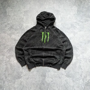 Sudadera con Capucha Monster Energy Ken Block Racing Boxy Logo Grande Cremallera De Colección Talla L Carreras - Imagen 1 de 8