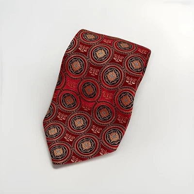 La Vita Di Moda Men's Luxury Necktie 100% Silk Lawyer Judge Print- Made in Italy - Image 1 of 4