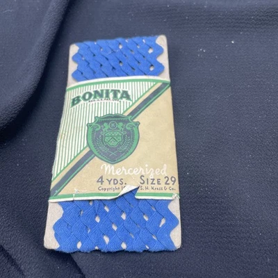 Vintage Bonita Mercerized Ric Rac 4 Yds Size 29 1931? - Image 1 of 4