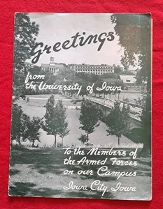 University of Iowa Armed Forces Training Welcome Magazine c1943 - Picture 1 of 10