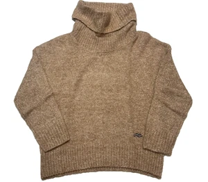 KJUS Damen Wasserfallausschnitt Pullover ultraweich Mohair Wolle hellbraun neu mit Etikett - Größe 38 (US 8) - Bild 1 von 14