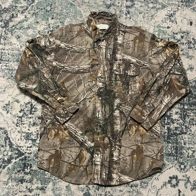 Beretta TM Shooting Shirt Mens Large Vented Outdoor Camo Realtree APX XTRA - Image 1 of 4