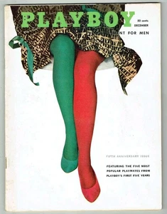PLAYBOY MAGAZINE 5TH ANNIVERSAIRY DECEMBER 1958 W/CENTREFOLD VERYGOOD/CONDITION - Picture 1 of 3