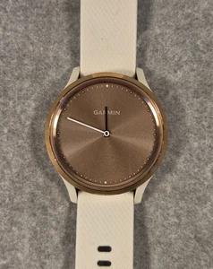 ** SIN CARGADOR ** Reloj inteligente Garmin Vivomove HR - Oro rosa / Blanco 8" - Imagen 1 de 8