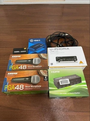 Behringer U-PHORIA UMC22 USB Audio Interface with Mic Set from Japan F/S - Image 1 of 4