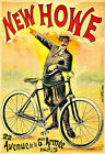 Art Ad New Howe Bicycle Bike Cycle  Deco   Poster Print