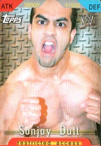 2006 Konami Insider Topps WWE Restricted Access Card Game Sonjay Dutt - Picture 1 of 1